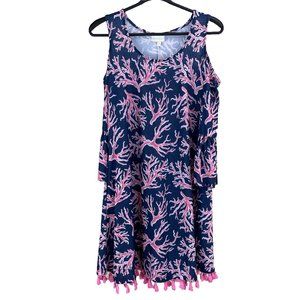 SIMPLY SOUTHERN open shoulder 3/4 sleeve dress - SZ S